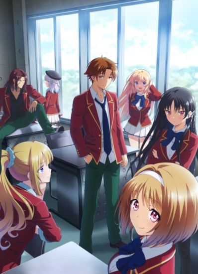 Постер аниме Youkoso Jitsuryoku Shijou Shugi no Kyoushitsu e TV-2 Постер аниме Добро пожаловать в класс элиты ТВ-2