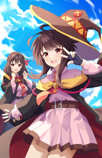 Постер аниме Konosuba: An Explosion on This Wonderful World! Постер аниме Одаривая этот прекрасный мир взрывами!