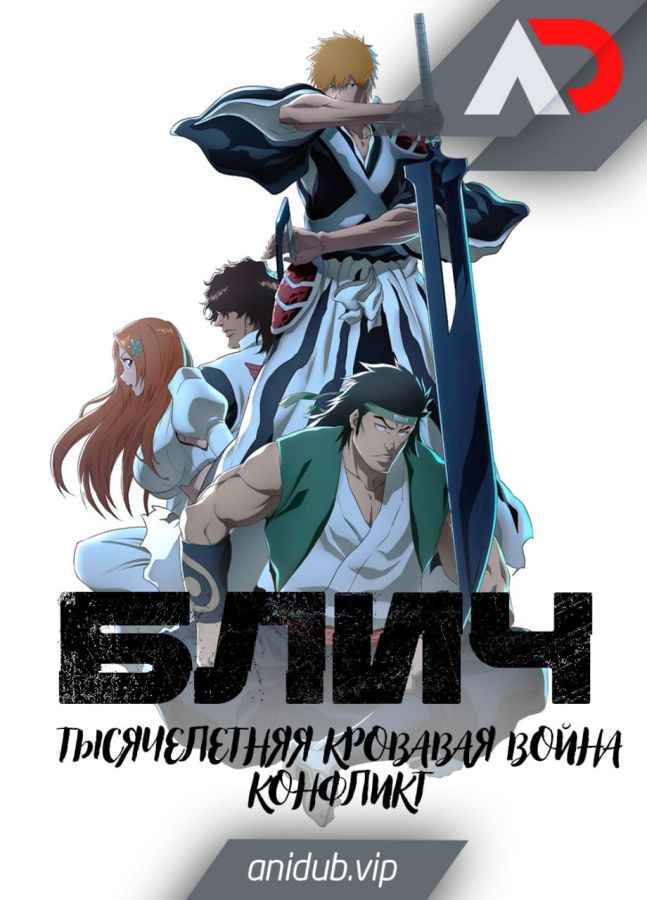 Постер аниме Bleach: Sennen Kessen-hen - Soukoku-tan Постер аниме Блич: Тысячелетняя кровавая война — Конфликт